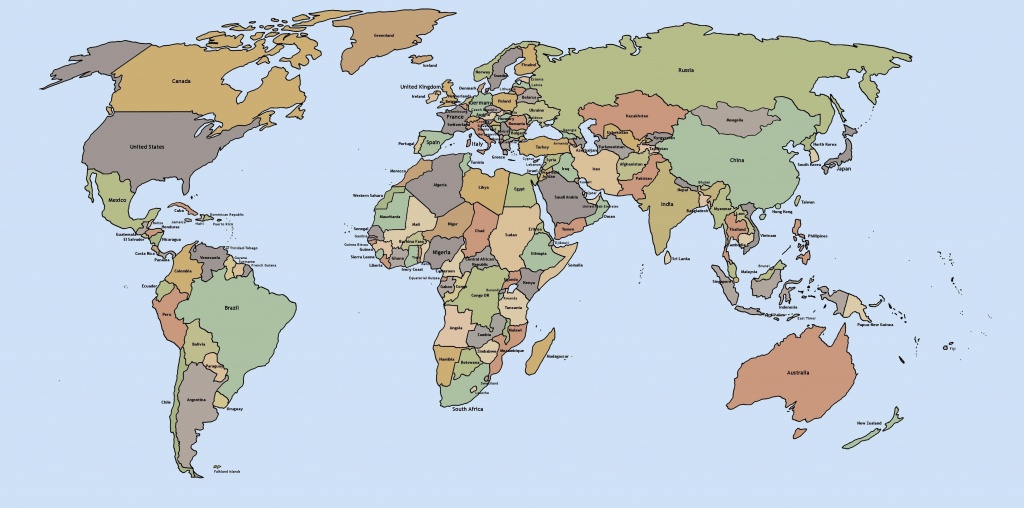 Map Of The World Printable - Maplewebandpc - Printable World Map With Hemispheres