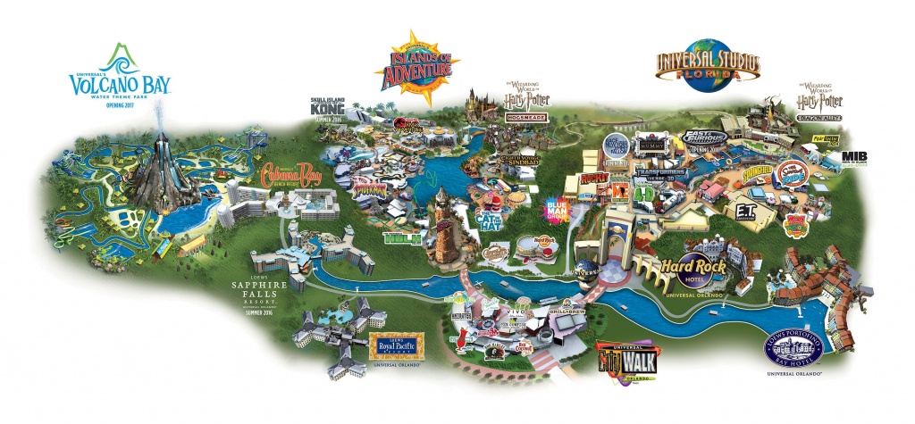 Map Of Universal City Walk, Universal Studios, Islands Of Adventure - Map Of Universal Studios Florida Hotels