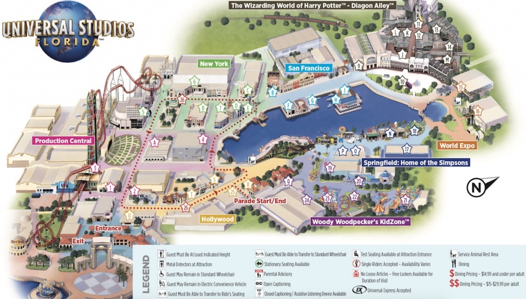Map Of Universal Studios - Universal Studios Florida Map