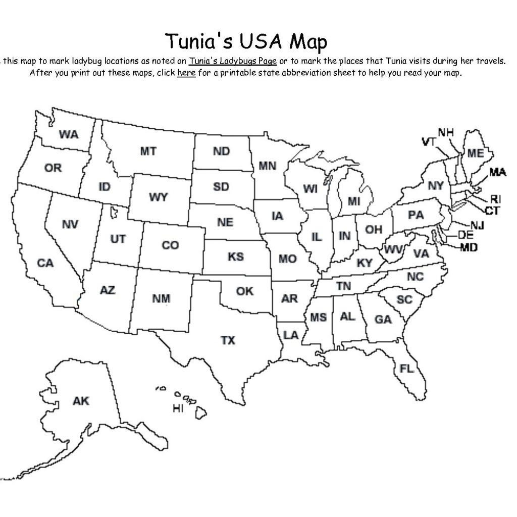 Map Of Usa With Abbreviations Us States Abbreviated On State Names New - Printable Map Of Usa With State Abbreviations