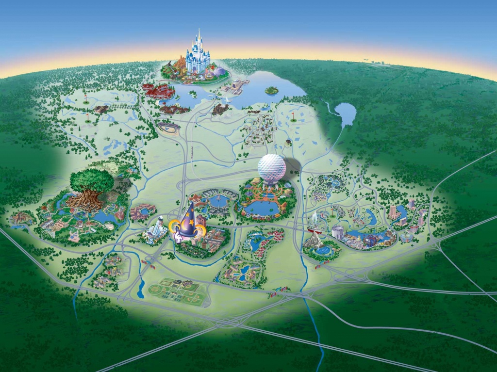 Map Of Walt Disney World Resort - Wdwinfo - Disney Parks Florida Map