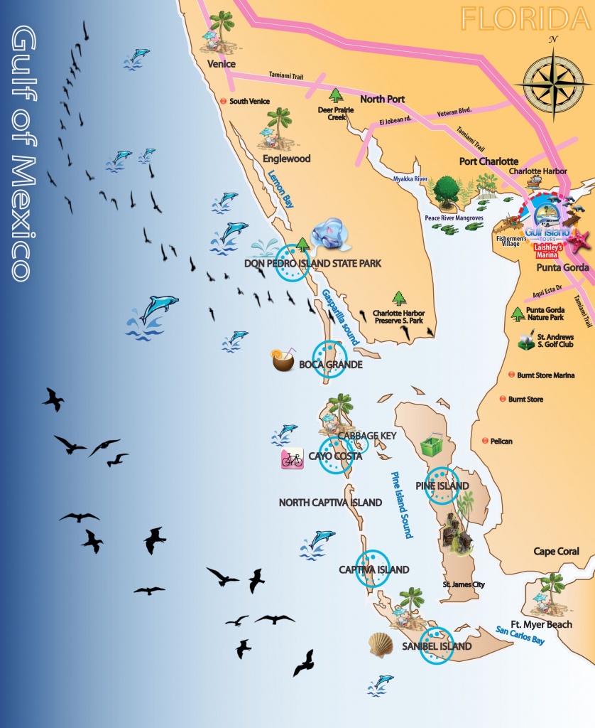 Map Out Your Next Vacation In The Florida Gulf! | Gulf Island Tours - Where Is Punta Gorda Florida On A Map