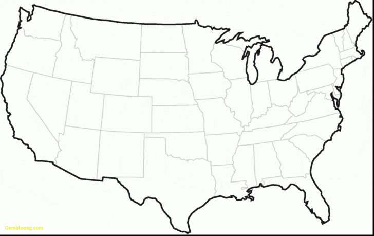 Free Printable Blank Map Of The United States