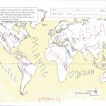 Map Quizzes   Hathaway World History And Geography   Continents And Oceans Map Quiz Printable