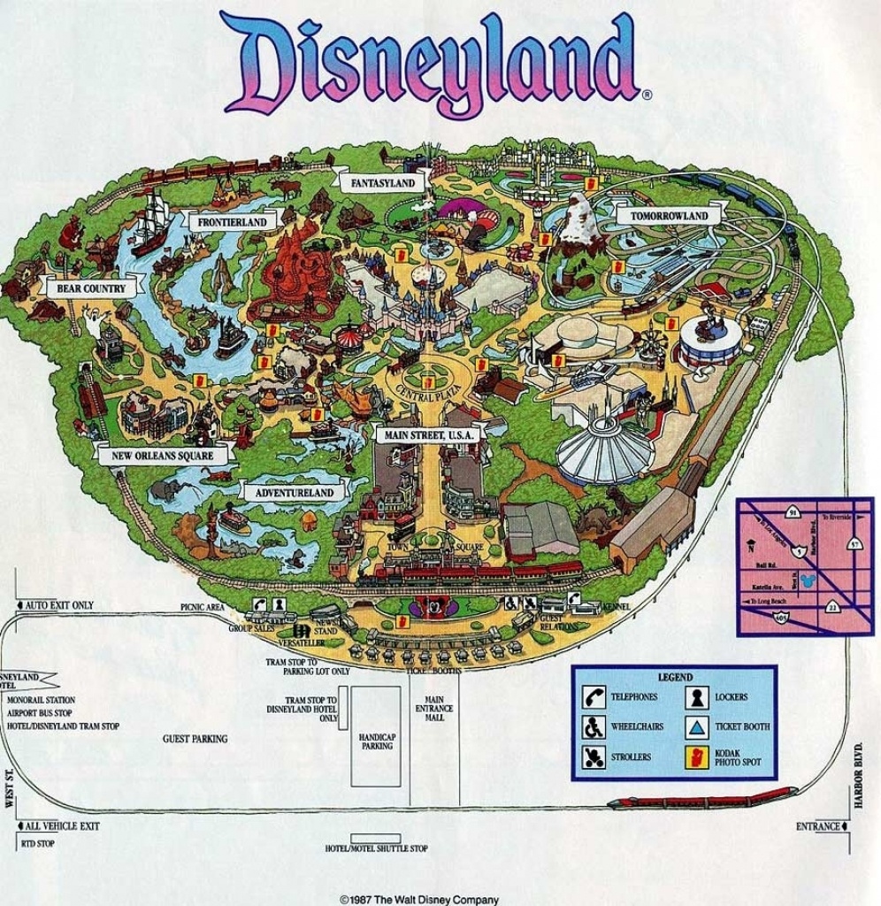 Map Reference. Disneyland California Maps – Reference California Map - Printable Map Of Disneyland California