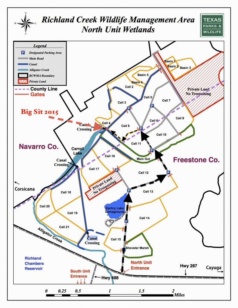 Map Richland Creek Wildlife Management Area Texas Wma Map