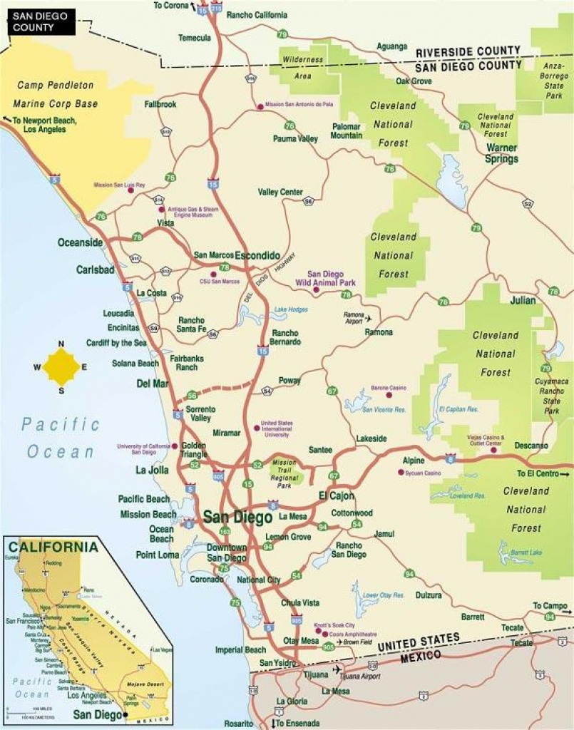 San Diego County Zip Code Map - San Diego County Map With Zip Codes ...