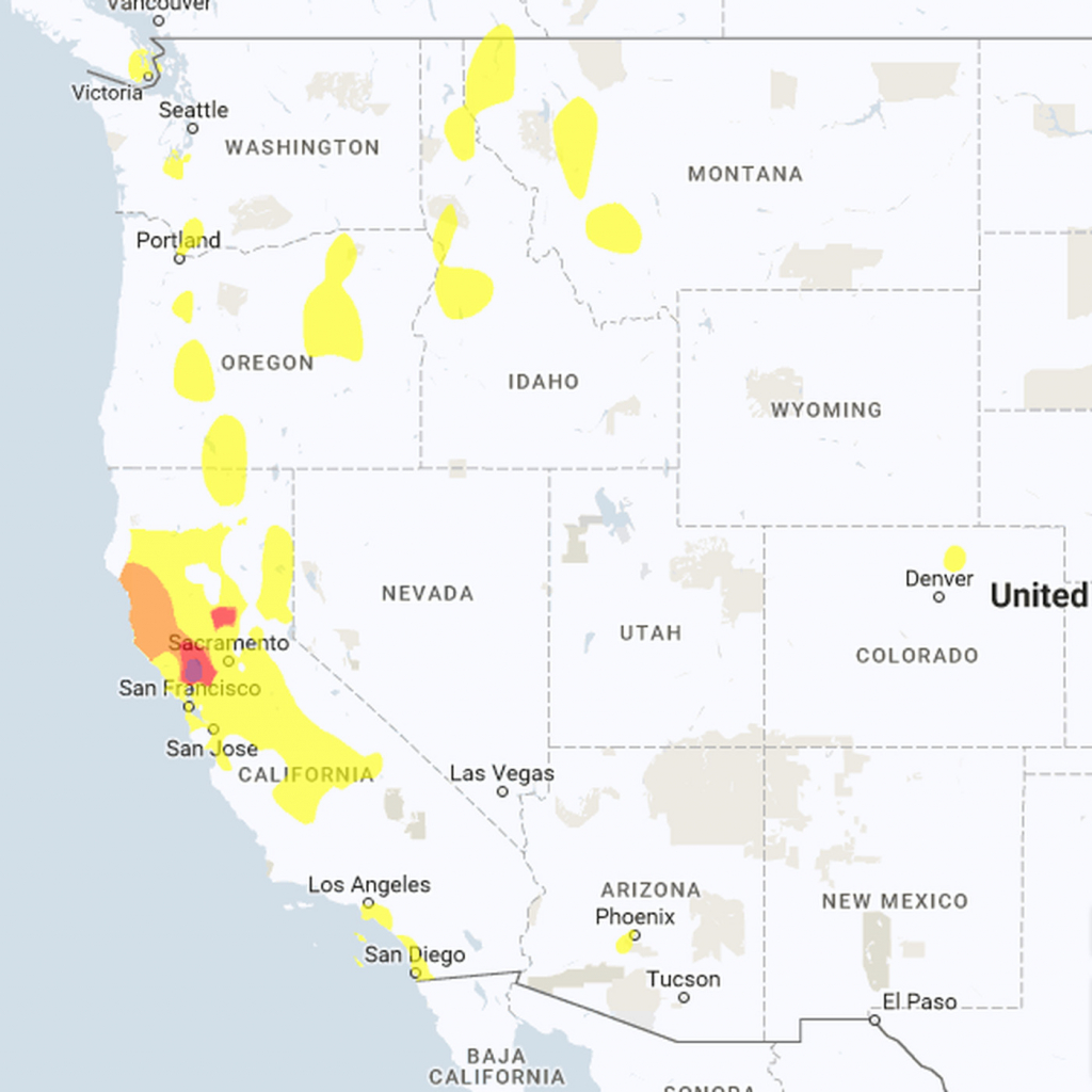 Map: See Where Wildfires Are Causing Record Pollution In California - Southern California Air Quality Map
