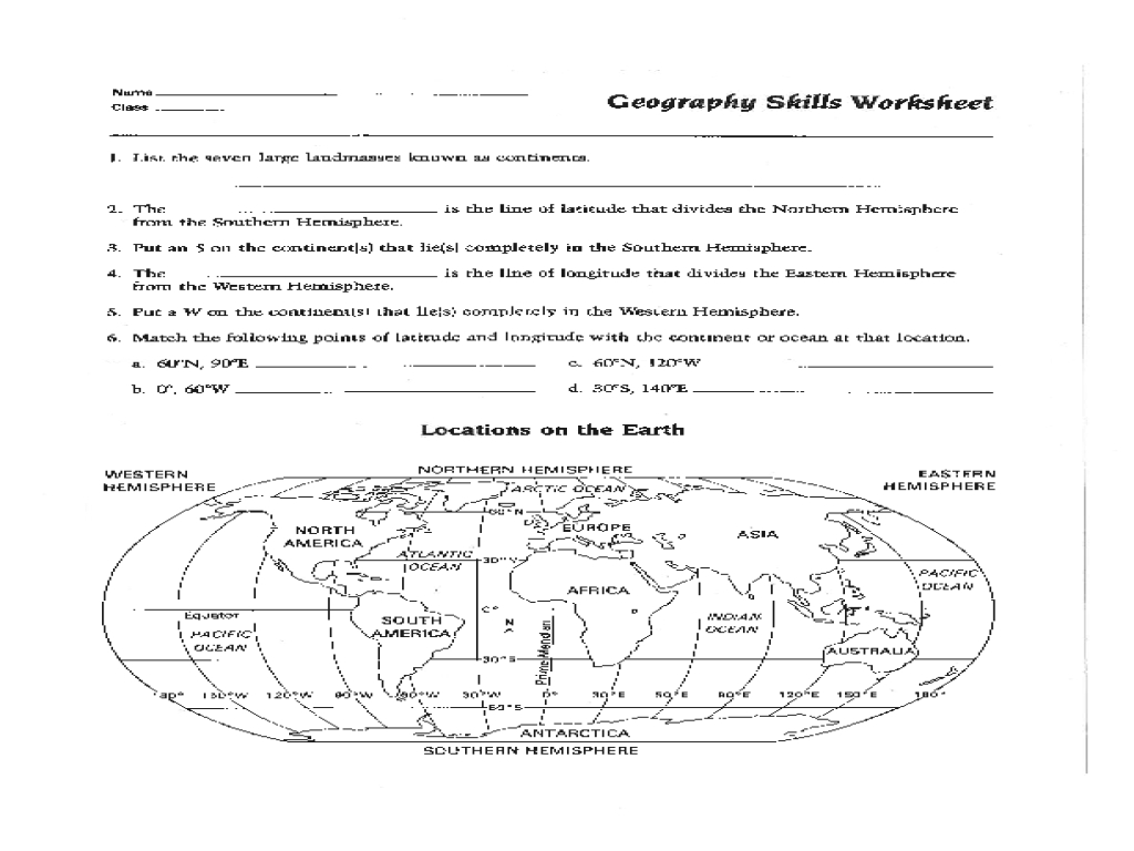 Map Skills Worksheet Pdf Fresh Best Solutions Of 6Th Grade Geography - 6Th Grade Map Skills Worksheets Printable