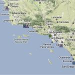 Map Southern California Coast Maps Of California Map Southern For   California Beaches Map