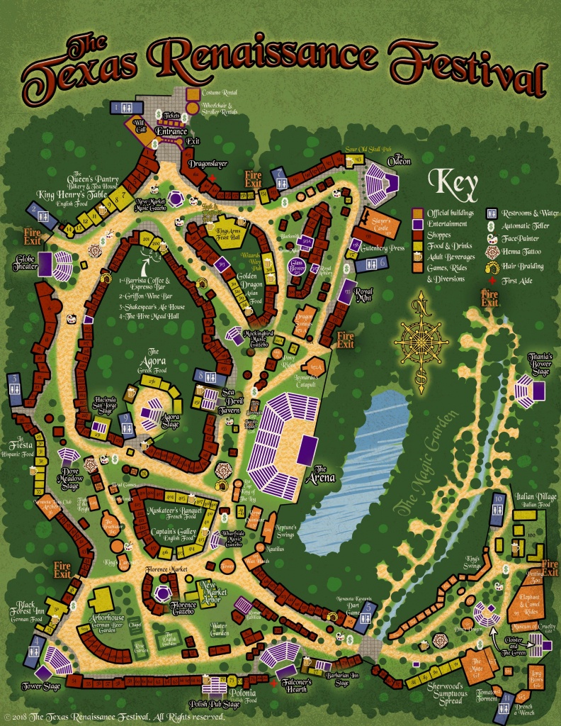 Map – Texas Renaissance Festival - Texas Renaissance Festival Map