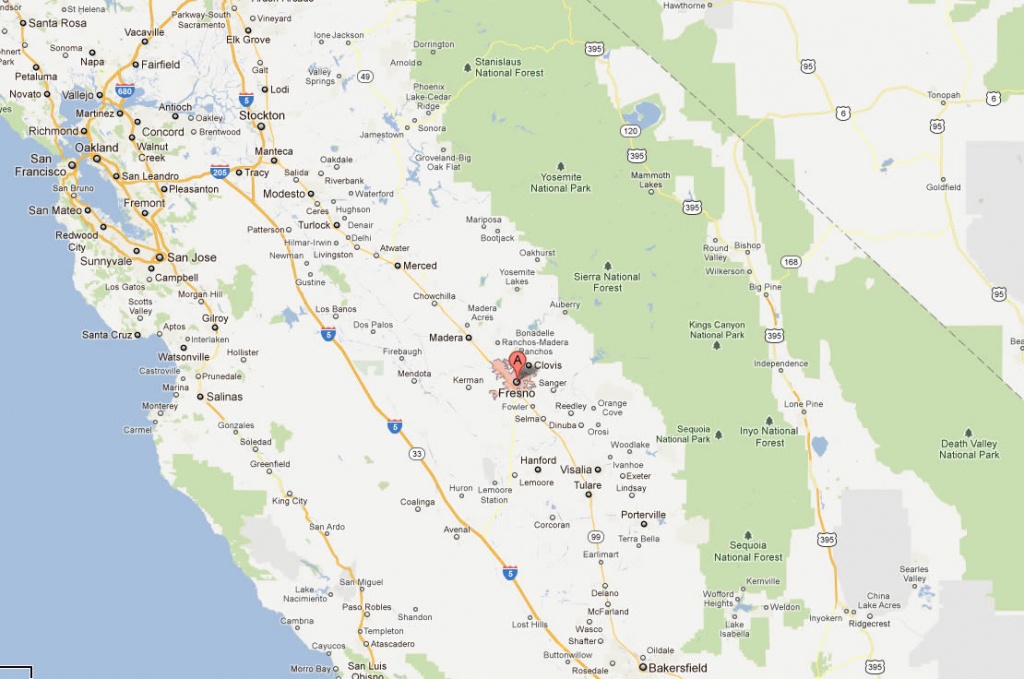 Mapa De Fresno California | Sitedesignco - Mcfarland California Map
