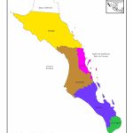 Mapa Para Imprimir De Baja California Sur Mapa En Color De Los   Baja California Norte Map