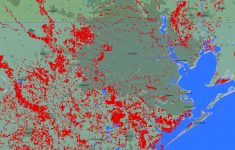 Mapped: Flooding In The Gulf Coast Via Satellite | The Kinder - Conroe Texas Flooding Map