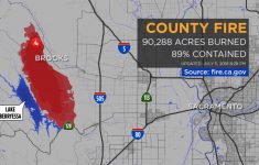 Maps: A Look At The 'county Fire' Burning In Yolo, Napa Counties - 2018 California Fire Map