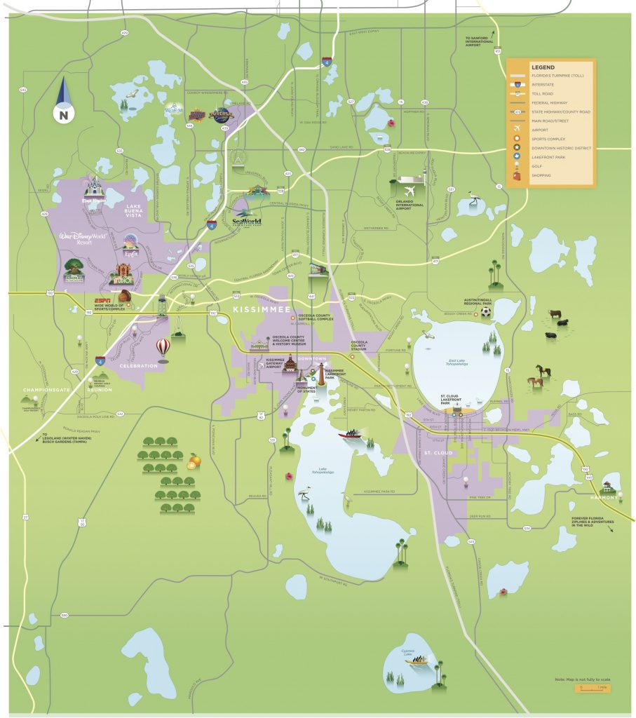 Maps & Area Guides Experience Kissimmee Map Of Central Florida Golf