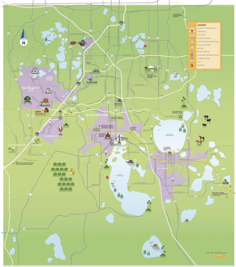 Maps Area Guides Experience Kissimmee Tourist Map Of Orlando Florida 907x1024 