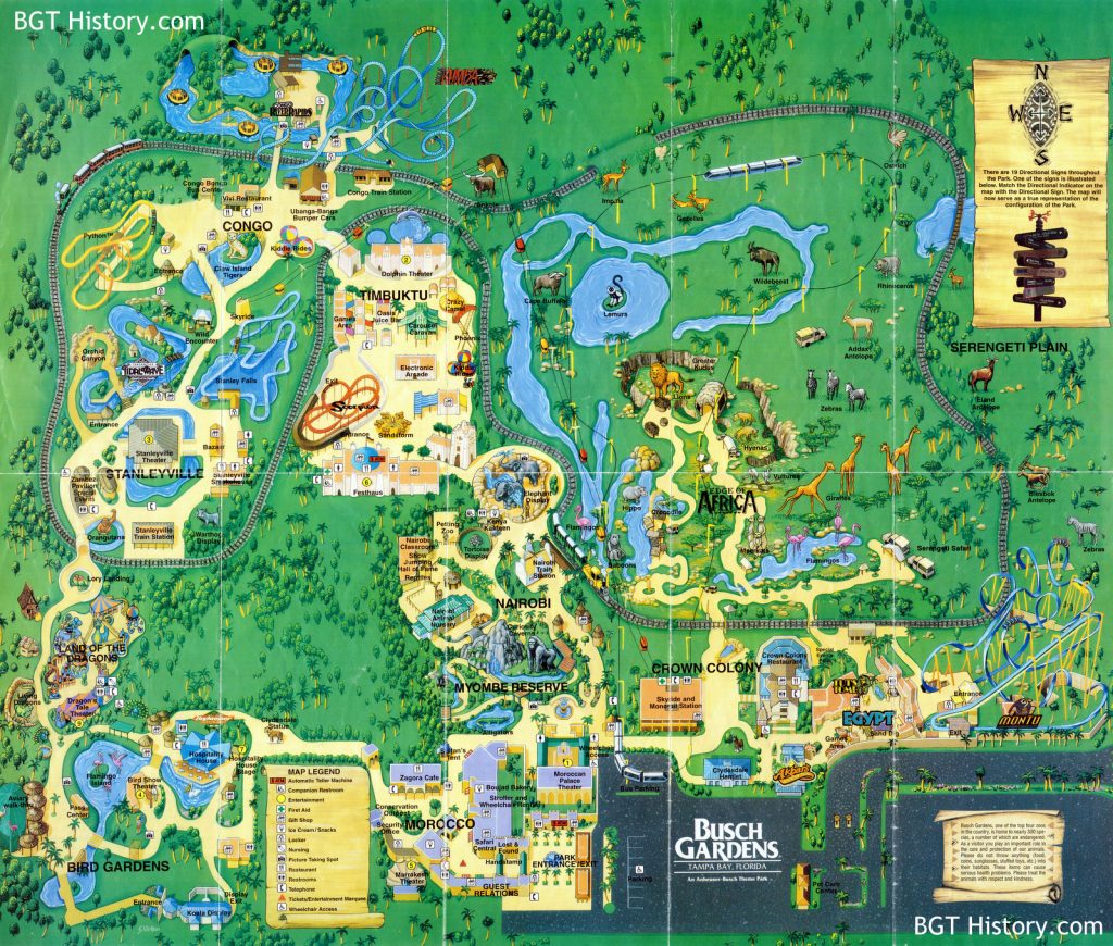 Maps - Bgt History - Busch Gardens Tampa History - Busch Gardens ...