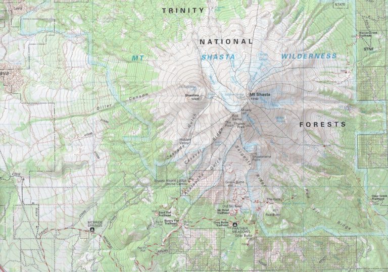 Maps Hike Mt Shasta Mount Shasta California Map Printable Maps   Maps Hike Mt Shasta Mount Shasta California Map 768x539 