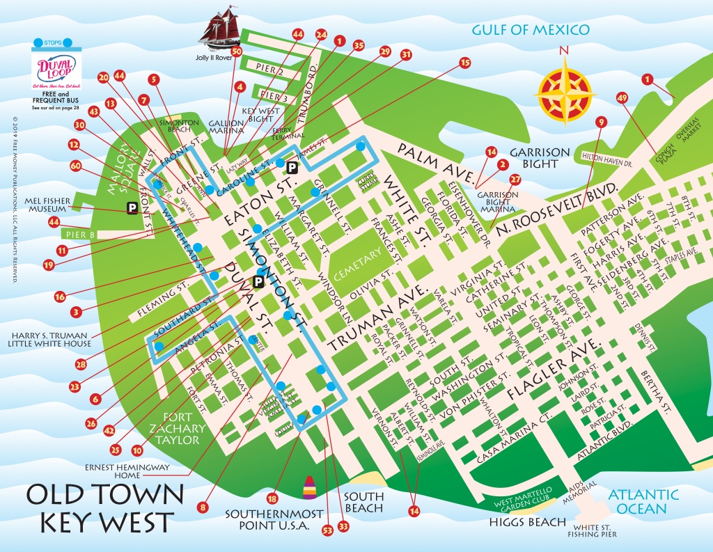 Maps, Key West / Florida Keys | Key West / Florida Keys Money Saving - Printable Map Of Key West