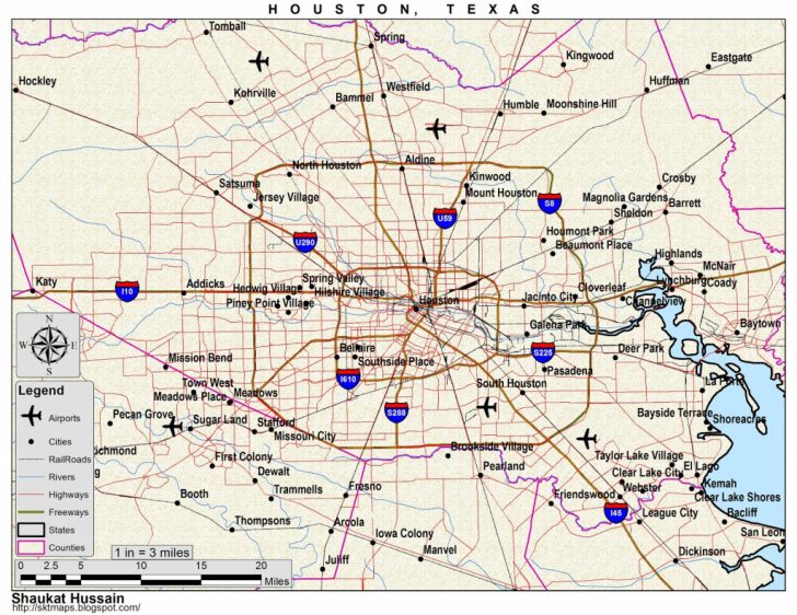 Map To Houston Texas