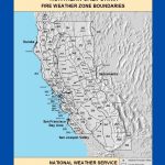 Maps Northern California Fire Weather Zone Boundaries New Map Inside   California Fire Zone Map