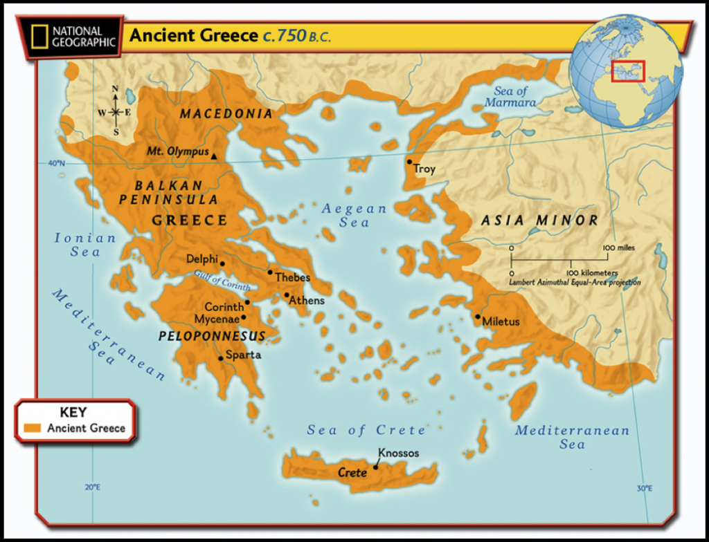 Maps Of Ancient Greece - 6Th Grade Social Studies - Map Of Ancient Greece Printable