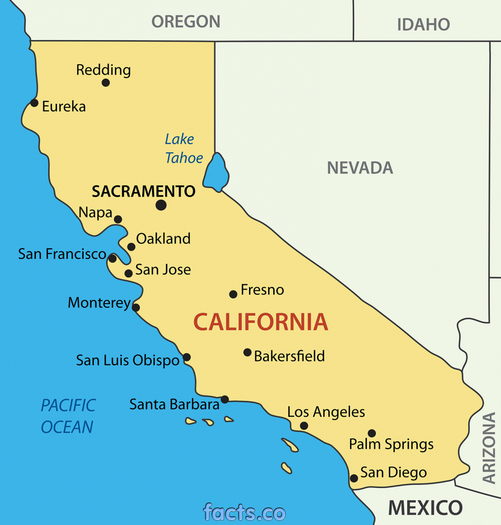 Maps Of California Cities And Travel Information | Download Free - Tahoe City California Map