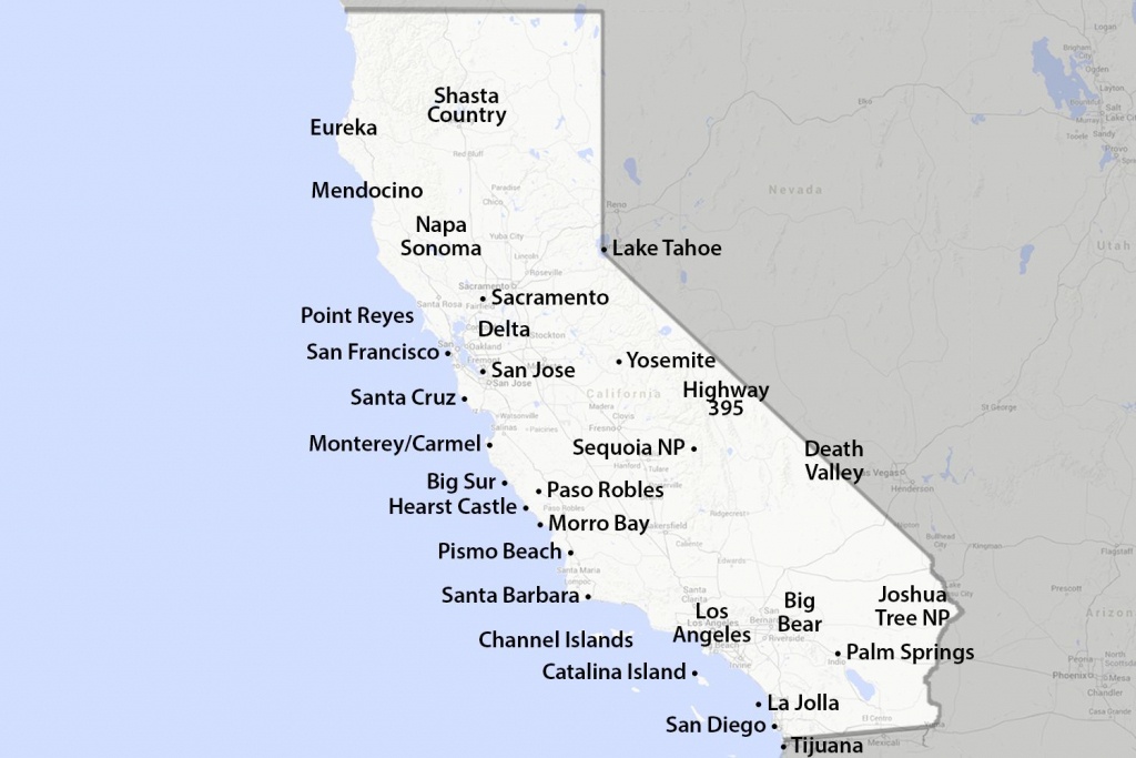 Maps Of California - Created For Visitors And Travelers - San Diego On The Map Of California