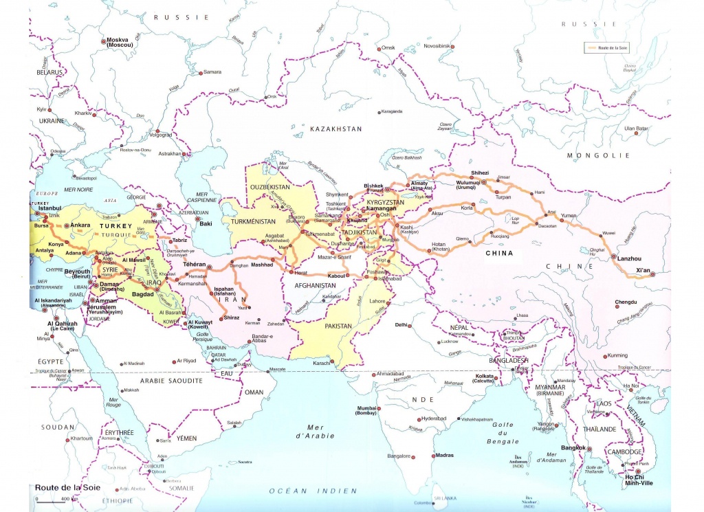 Maps Of Central Asia/the Silk Road - Silk Road Map Printable