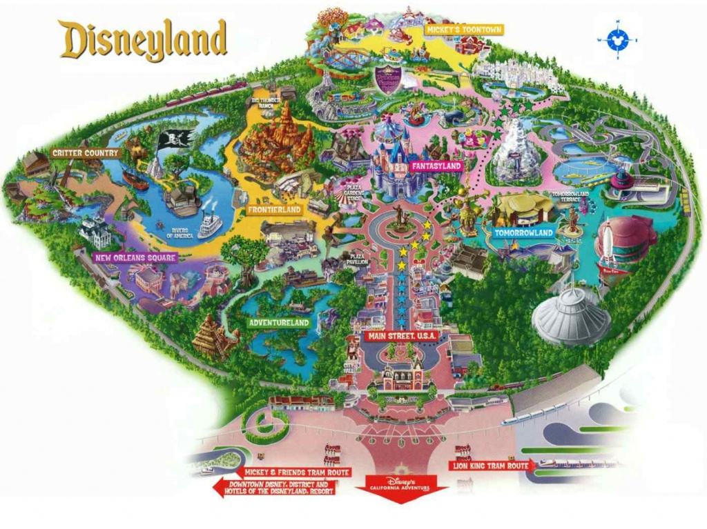 Maps Of Disneyland Resort In Anaheim, California - Disneyland California Map
