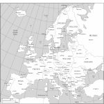 Maps Of Europe   Europe Map With Cities Printable