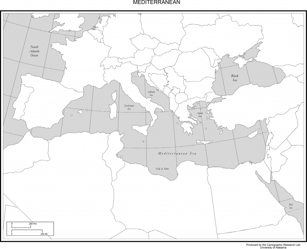 Maps Of Europe Mediterranean Map Printable 