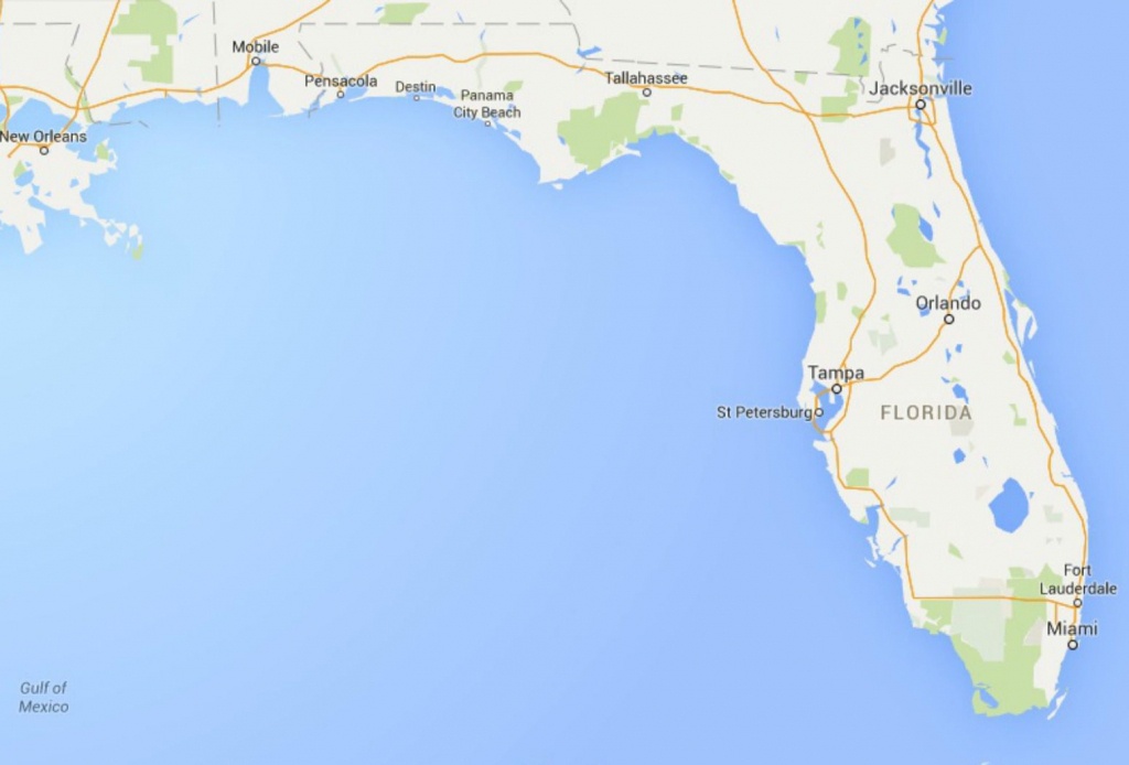 Maps Of Florida: Orlando, Tampa, Miami, Keys, And More - Google Maps Hollywood Florida