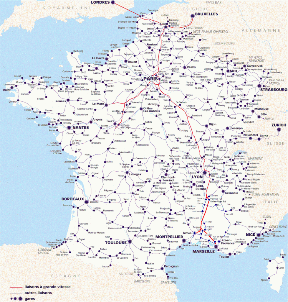 Maps Of France - Bonjourlafrance - Helpful Planning, French Adventure - Printable Map Of France With Cities And Towns