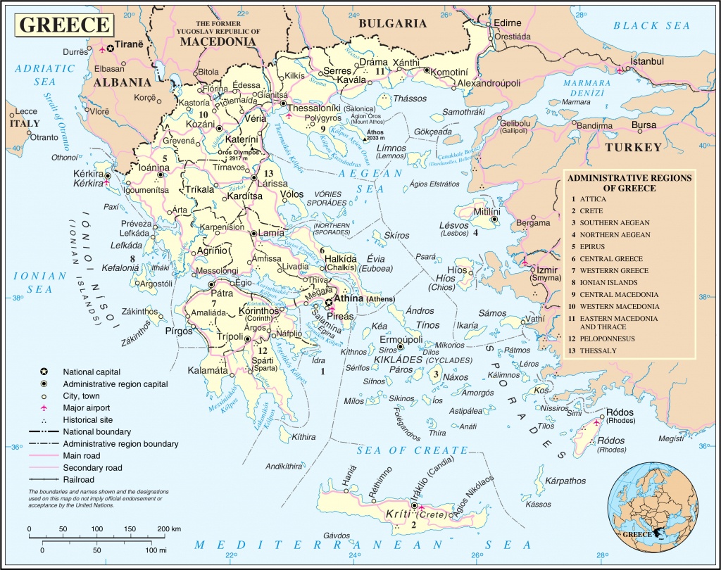 Maps Of Greece | Greece Detailed Map In English | Tourist Map (Map - Printable Map Of Greece