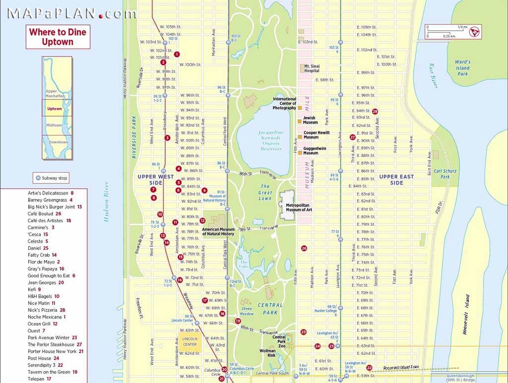 Maps Of New York Top Tourist Attractions - Free, Printable - Printable Street Map Of Manhattan Nyc