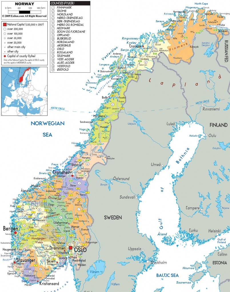 Maps Of Norway | Detailed Map Of Norway In English | Tourist Map Of - Printable Map Of Norway With Cities