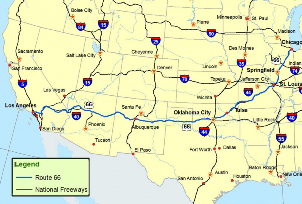 Maps Of Route 66: Plan Your Road Trip - Route 66 Map California