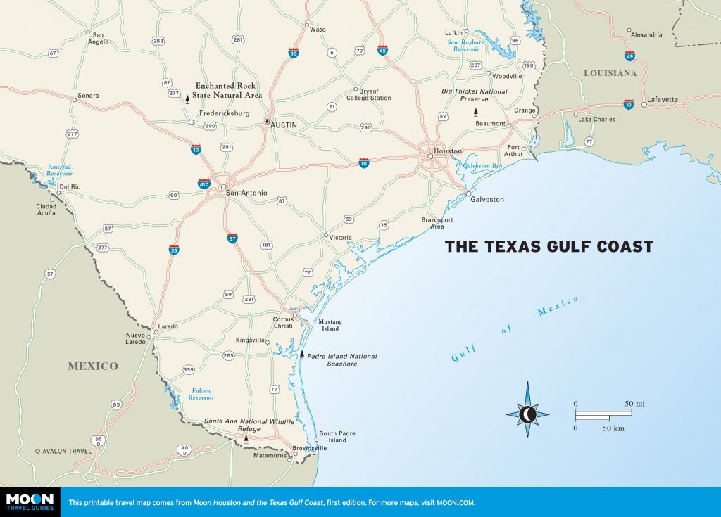 Maps Of Texas Gulf Coast And Travel Information | Download Free Maps