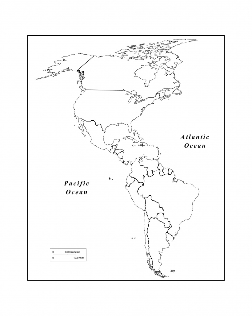 Maps Of The Americas Page 2 Within Blank Map Of The Americas - Hemisphere Maps Printable