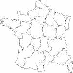 Maps Of The Regions Of France   Map Of France Outline Printable