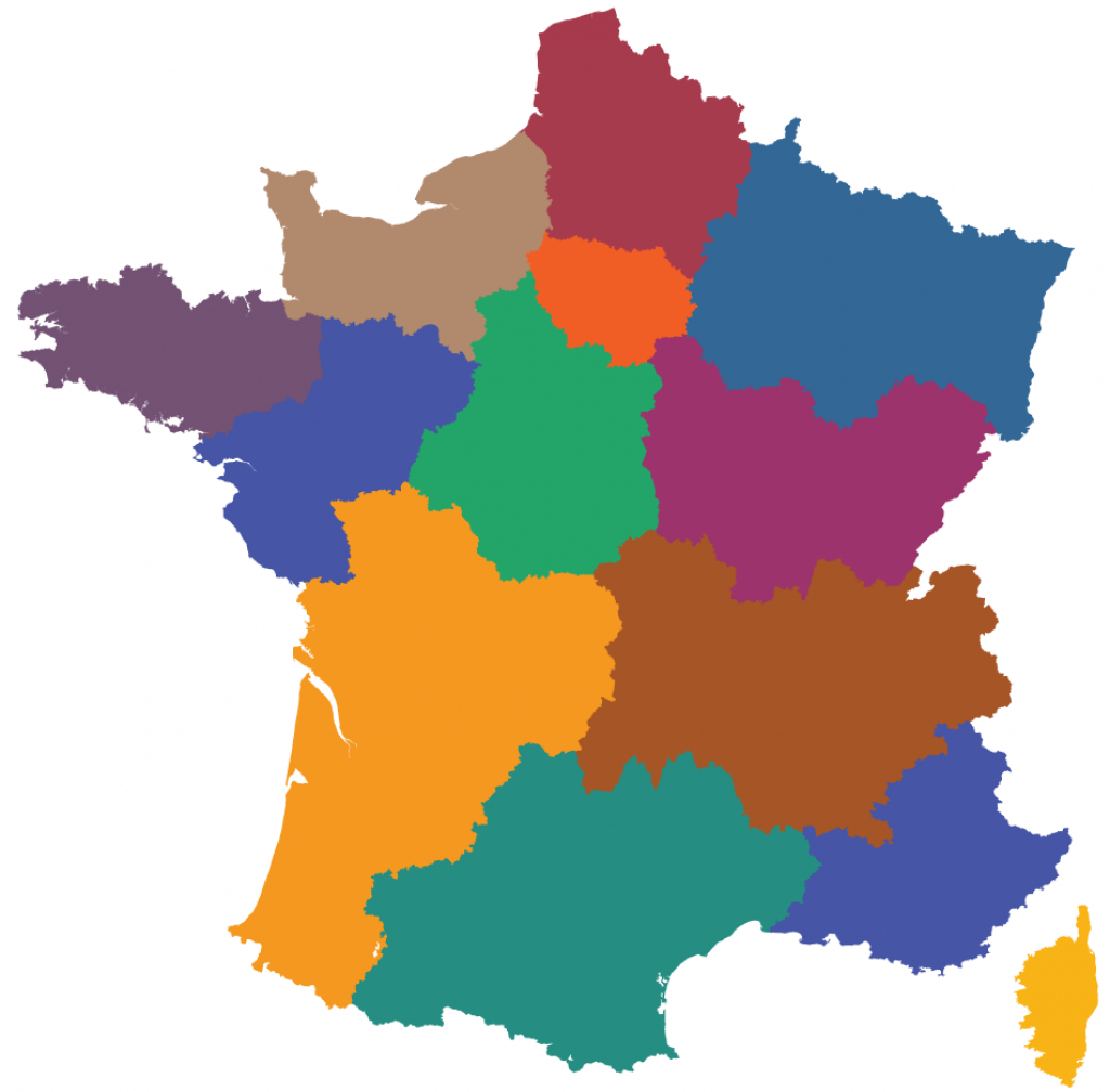 Maps Of The Regions Of France - Printable Map Of France Regions