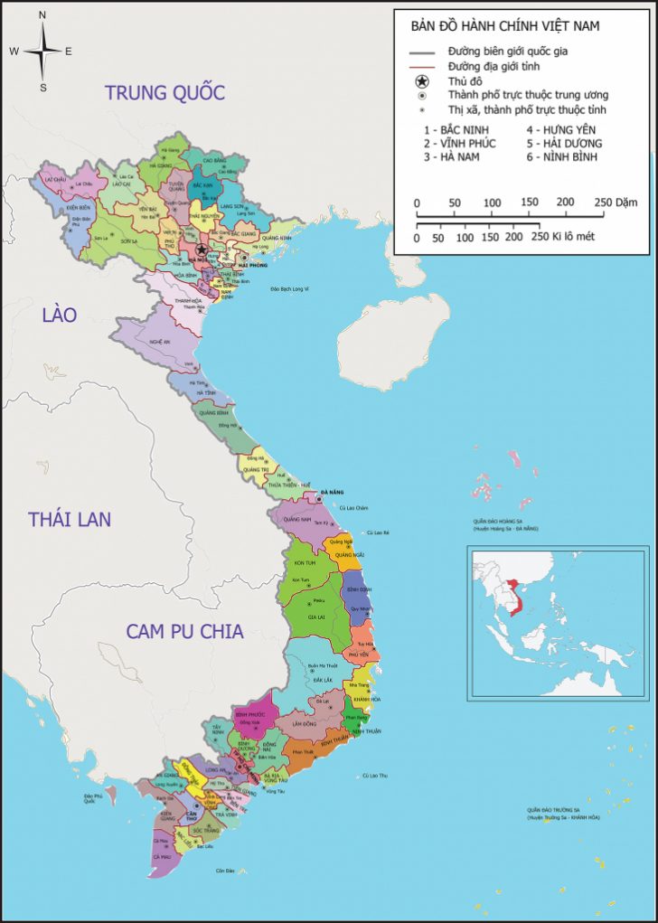 Printable Map Of Vietnam
