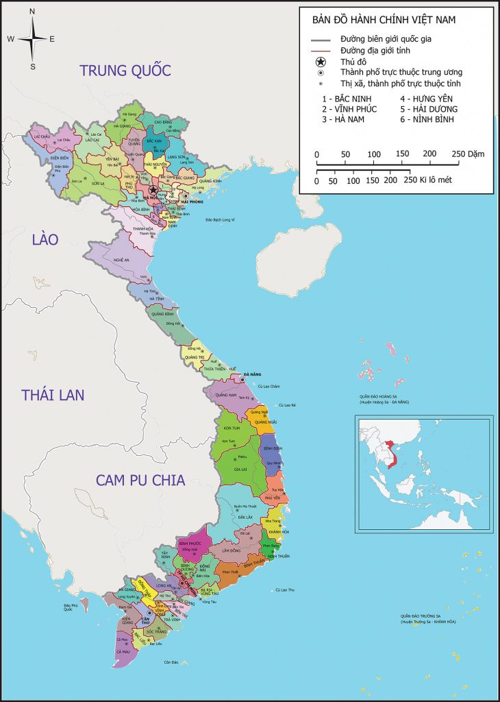 Maps Of Vietnam → North, South, Railway, Airport | Northern Vietnam ...