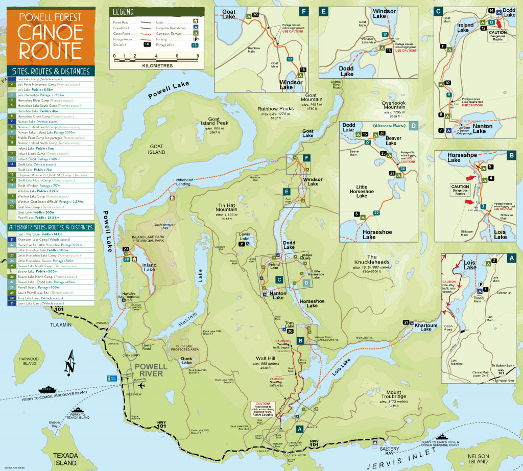 Maps | Plan Your Trip | Sunshine Coast Tourism - Official Site - Printable Map Of Bc