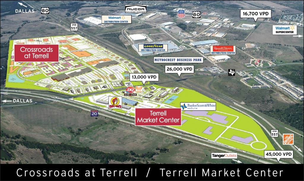 Maps | Terrell, Texas Economic Development Corporation - Terrell Texas Map