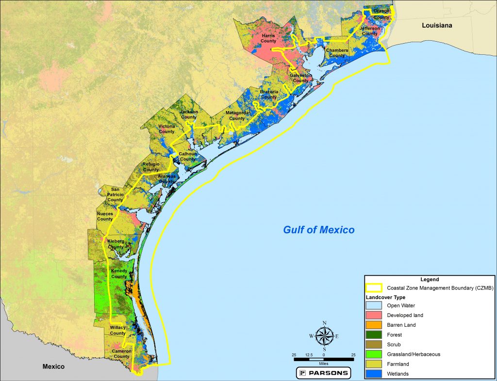 Maps Texas Coastal Best Management Practices Map Coastal Texas 1024x786 