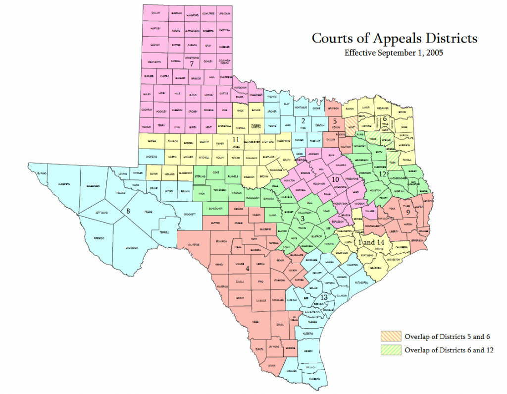 Maps &amp;amp; Texas Courts Generally - Texas Courts And Court Rules - Rule Texas Map