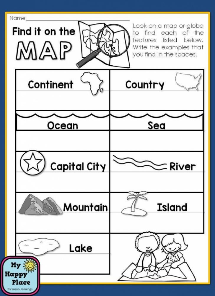 Community Map For Kids Printable